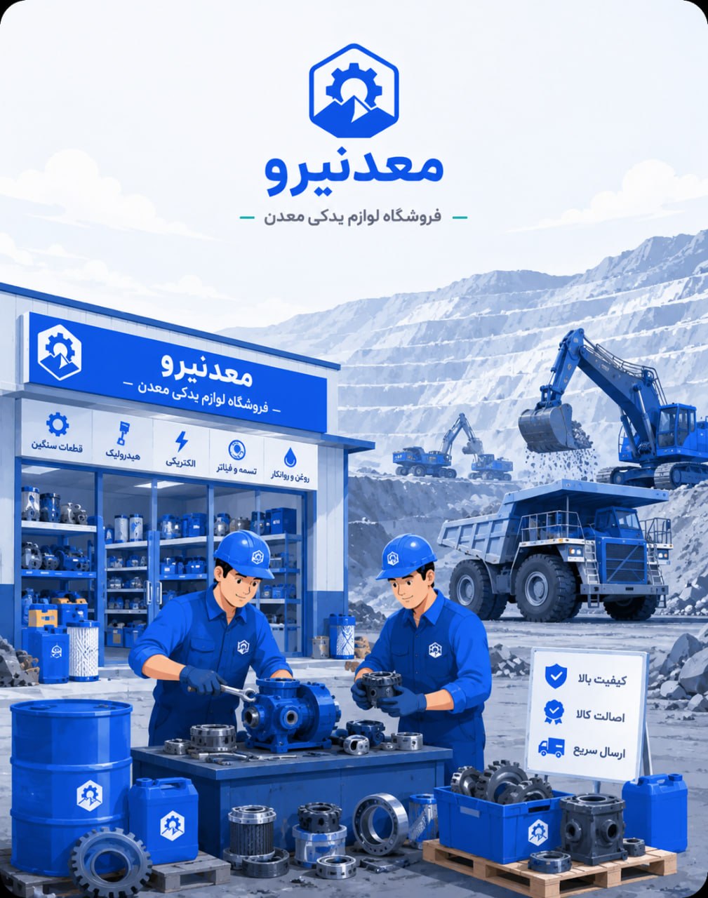 معدنیرو، واردکننده وسایل سنگین معدنی